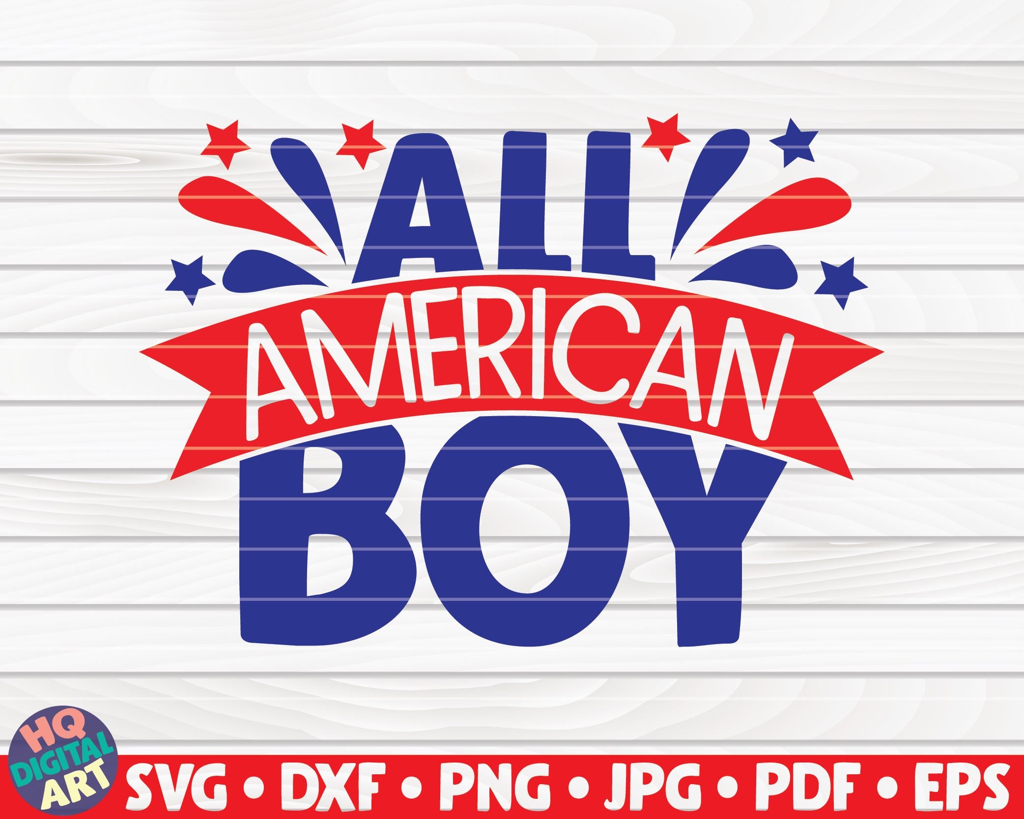 Download All American Boy Svg 4th Of July Quote So Fontsy