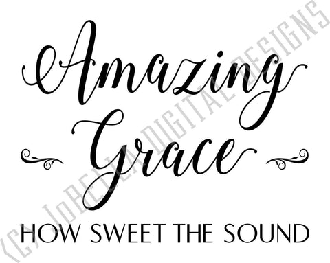 Download Amazing Grace Svg Cut File And Printable So Fontsy