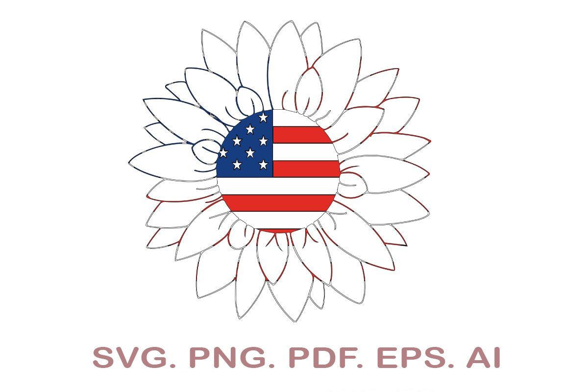 Free Free American Flag Sunflower Svg 866 SVG PNG EPS DXF File