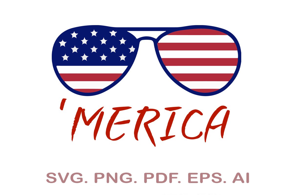 Download American Glasses Svg Merica Svg 4th Of July Svg So Fontsy