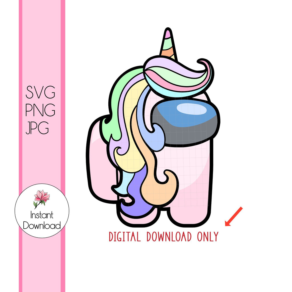 Download Among US SVG, Among Us Unicorn Sticker, Among Us Character ...