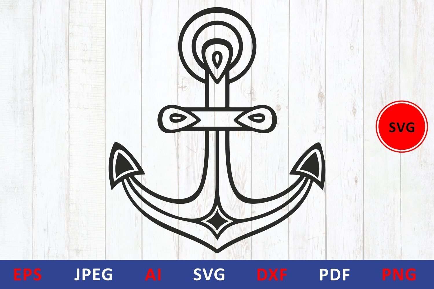 Rope Anchor Svg | Anchor Svg | Split Anchor Rope Svg | Boat Anchor Svg |  Anchor Png | Anchor Svg Files for Cricut Ang Silhouette | Png Dxf