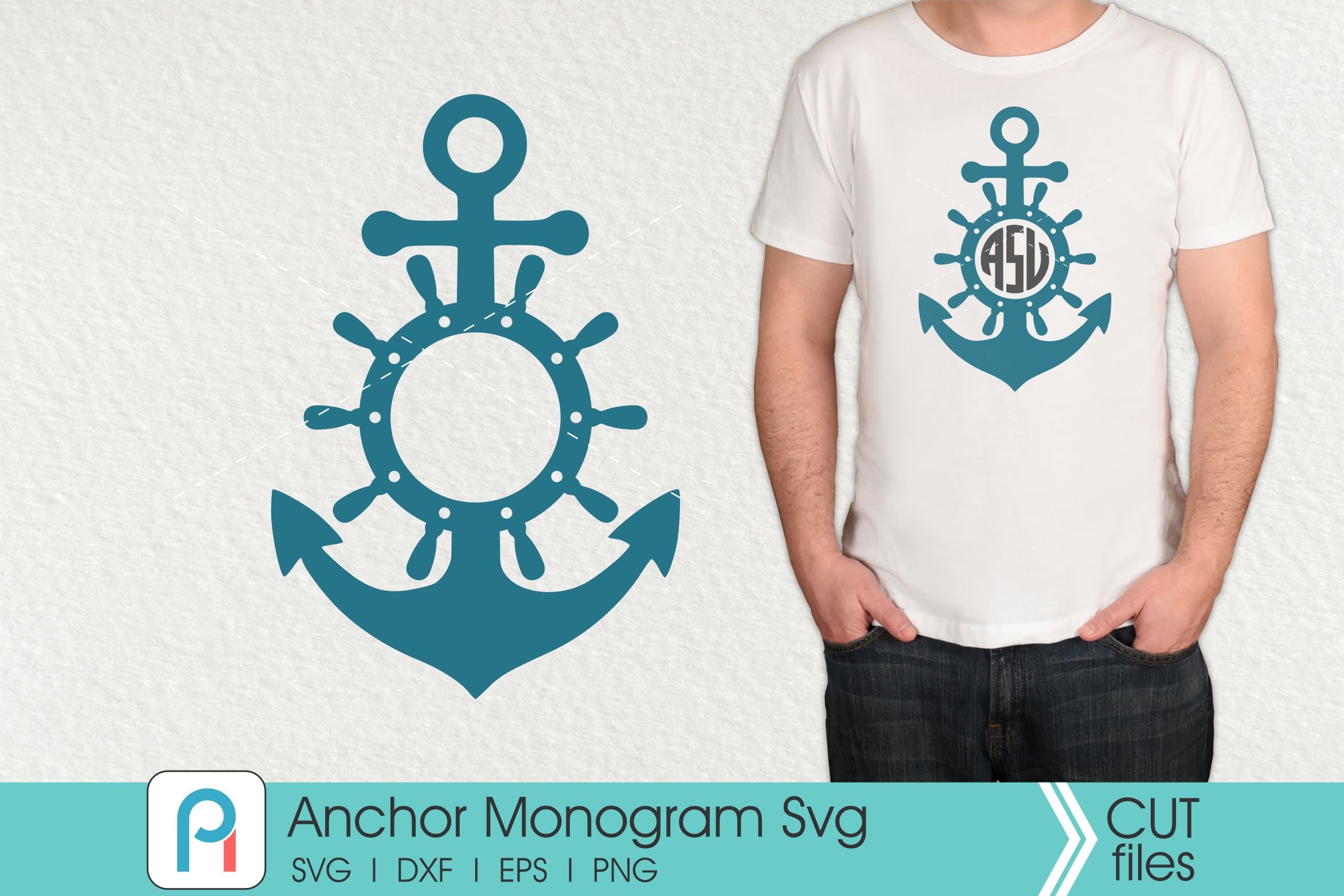 Download Anchor Monogram Svg Anchor Svg Anchor Clip Art Anchor Dxf So Fontsy