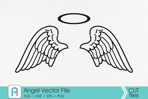 Angel Wings Svg Angel Svg Wings Svg Baby Memorial Svg So Fontsy