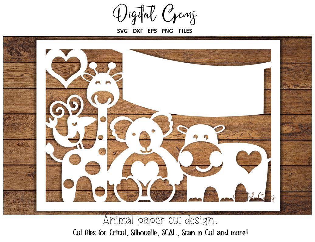 Download Animal Paper Cut Design Svg Dxf Eps Png Files So Fontsy