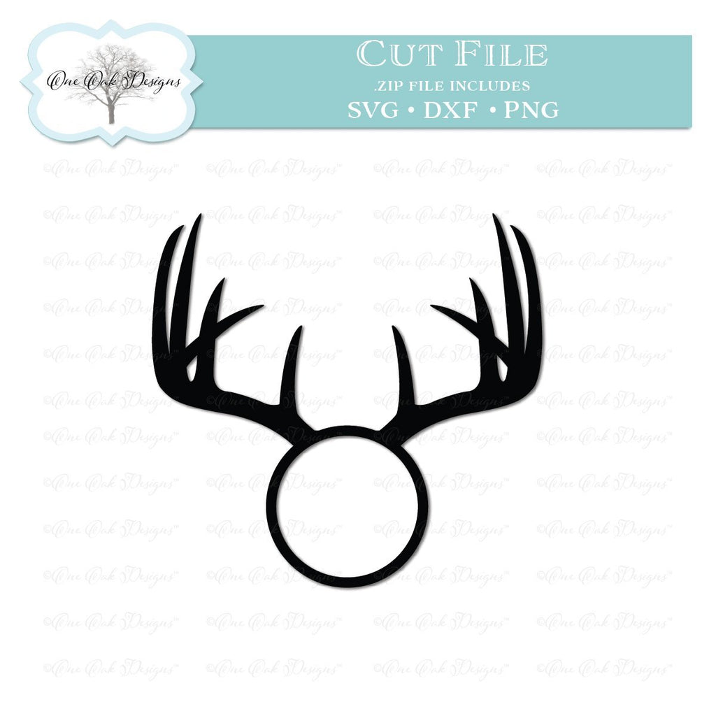 Download Products Tagged Antler Circle Monogram Frame So Fontsy