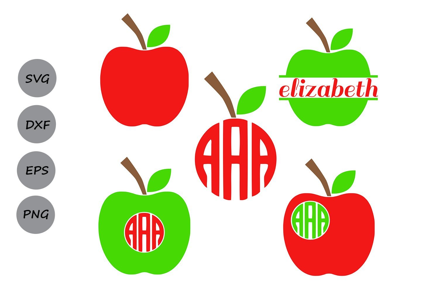 Download Apple Monogram Apple Svg Cut Files So Fontsy