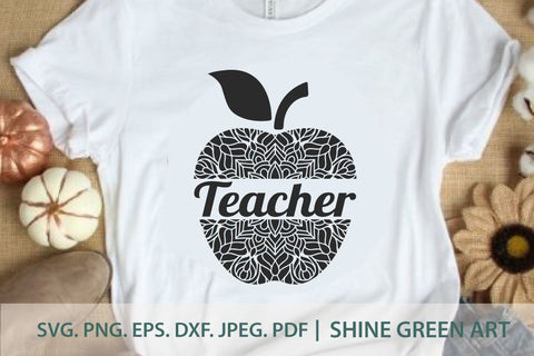 Download Apple Teacher Mandala Svg So Fontsy