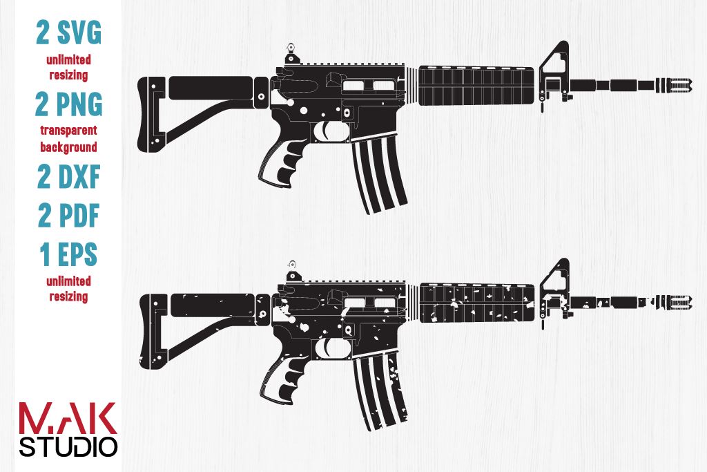 Download Ar 15 Gun Svg Ar 15 Gun Dxf Ar 15 Gun Eps Rifle Svg Rifle Cut Files