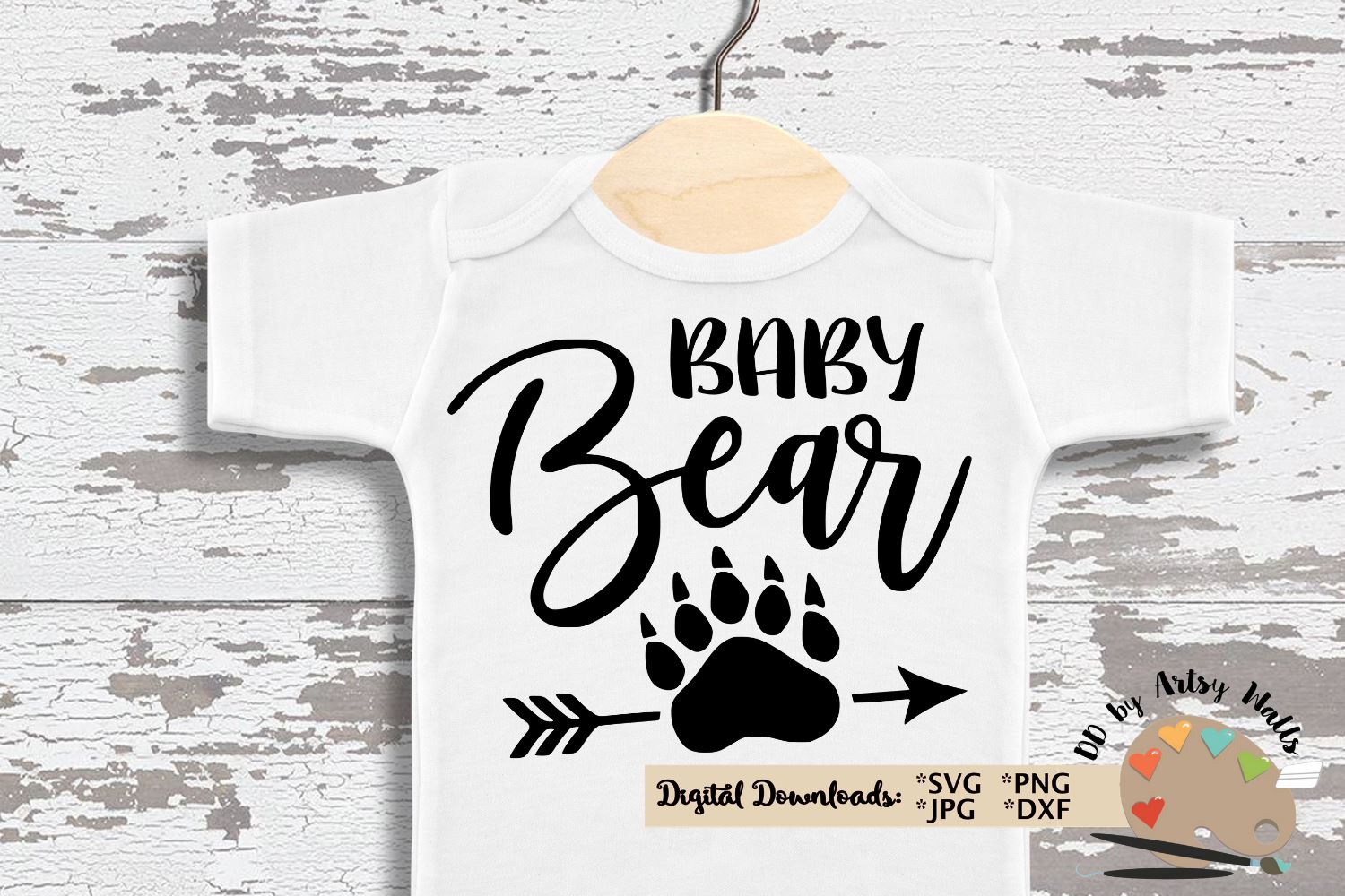 Download Baby Bear Svg Dxf New Baby Gift Baby Onesie Diy Baby Shower Gift So Fontsy