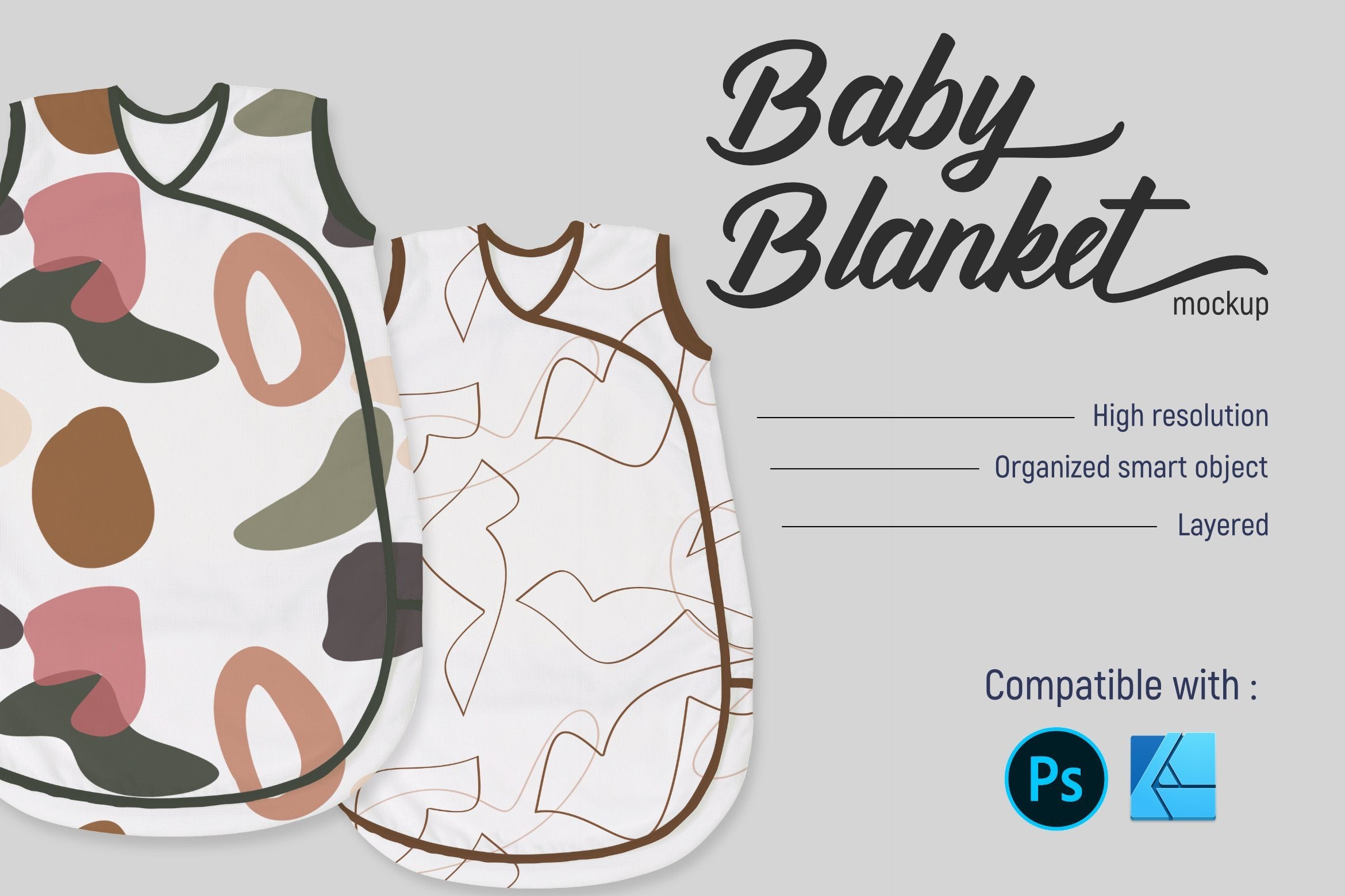 Download Baby Blanket Mockup So Fontsy