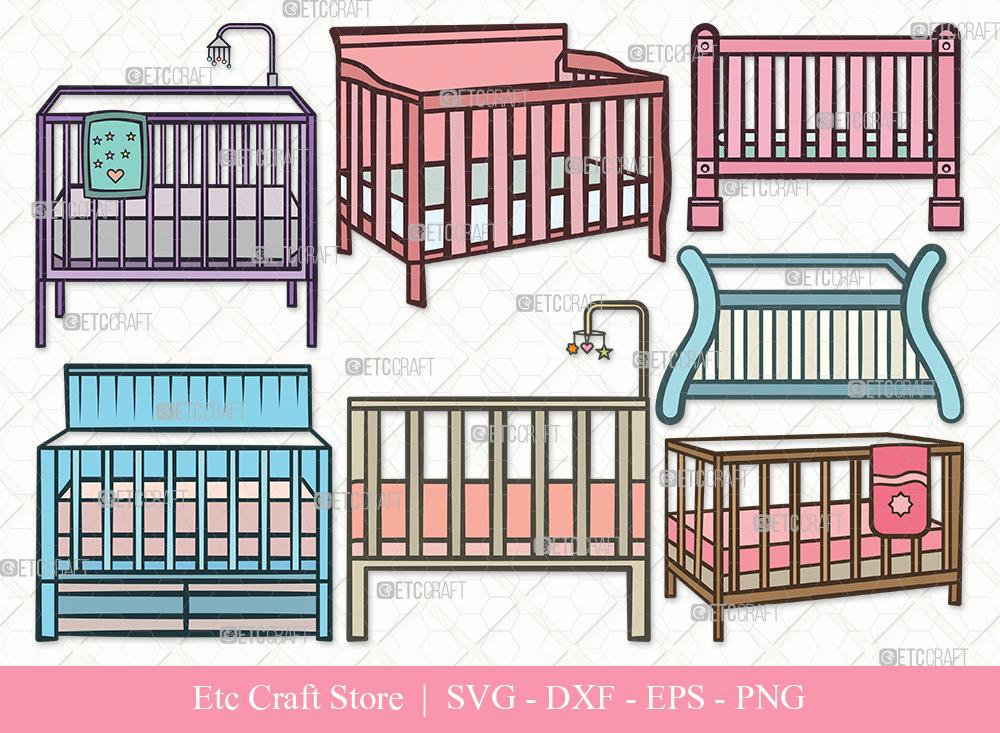 Download Baby Crib Clipart Svg Cut File Baby Crib Svg Baby Svg Child Svg Bundle So Fontsy