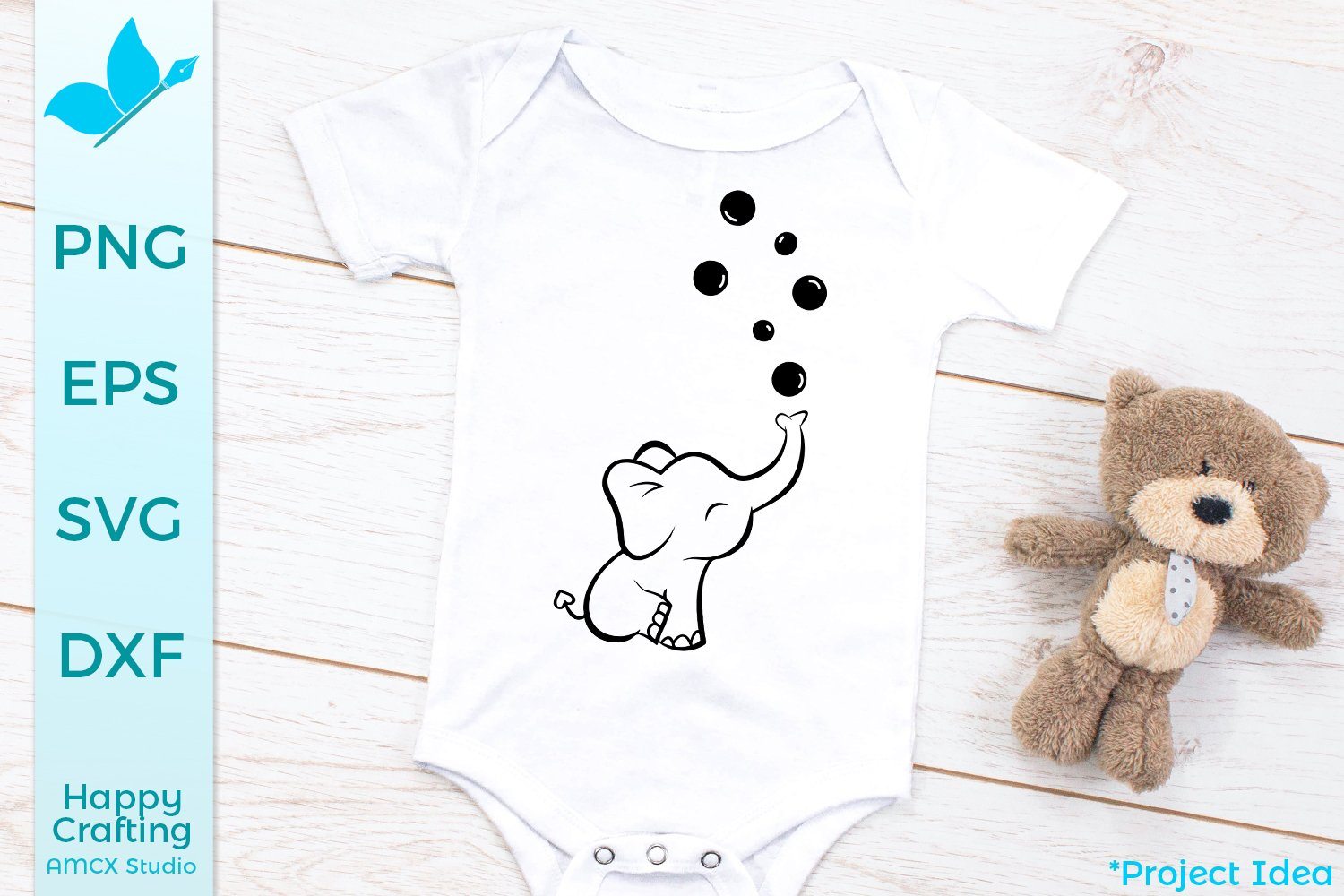 Download Baby Elephant Svg So Fontsy