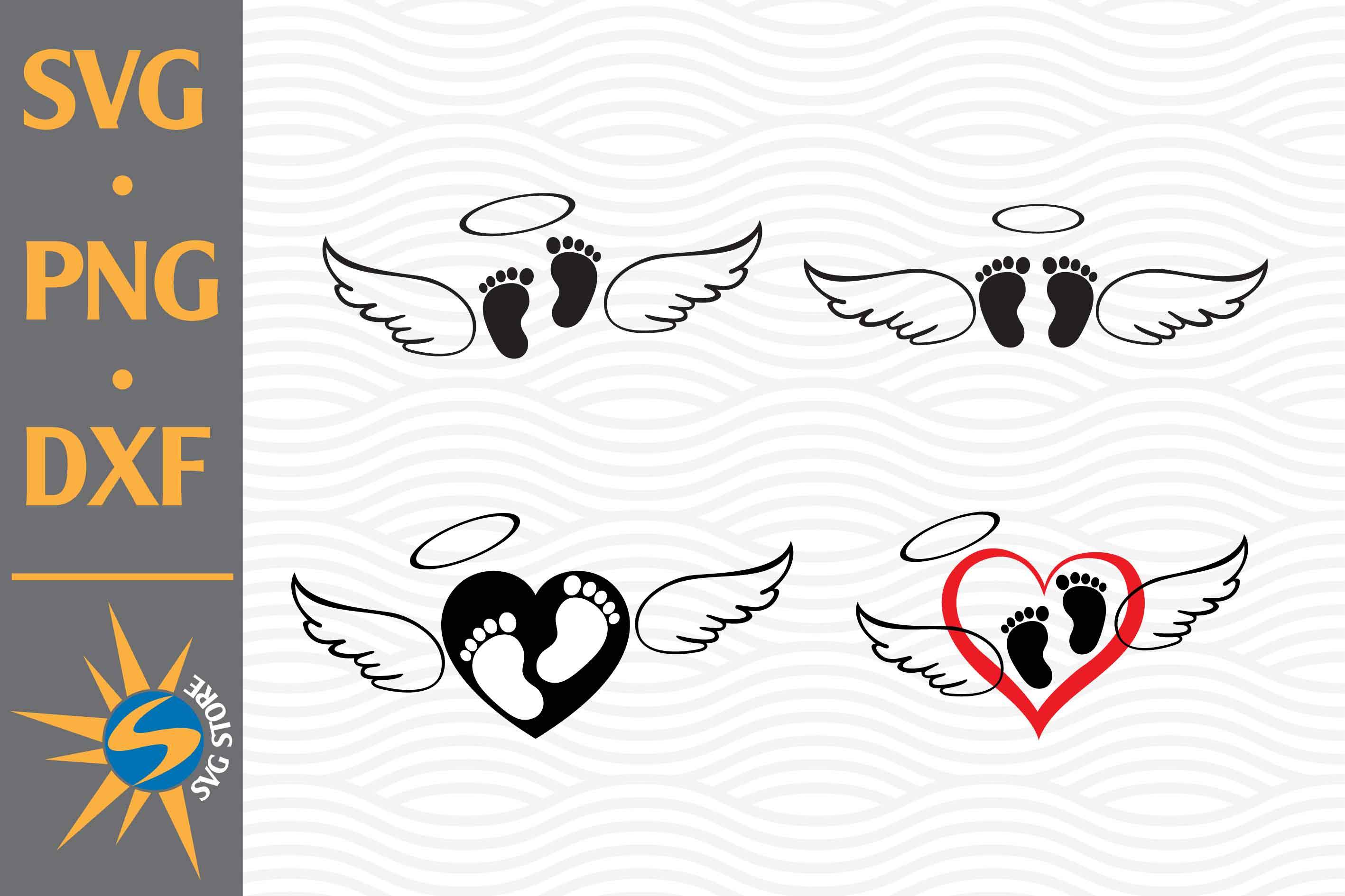 Download Baby Feet Angle Wing Svg Png Dxf Digital Files Include So Fontsy