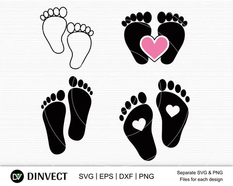 Download Baby Feet Svg Baby Feet Bundle Svg Baby Footprint Svg Baby Foot Silhouette Newborn Svg Baby Feet Monogram Split Name Frame Svg Boy Feet Svg Digital Print Cricut File Png Dxf Eps