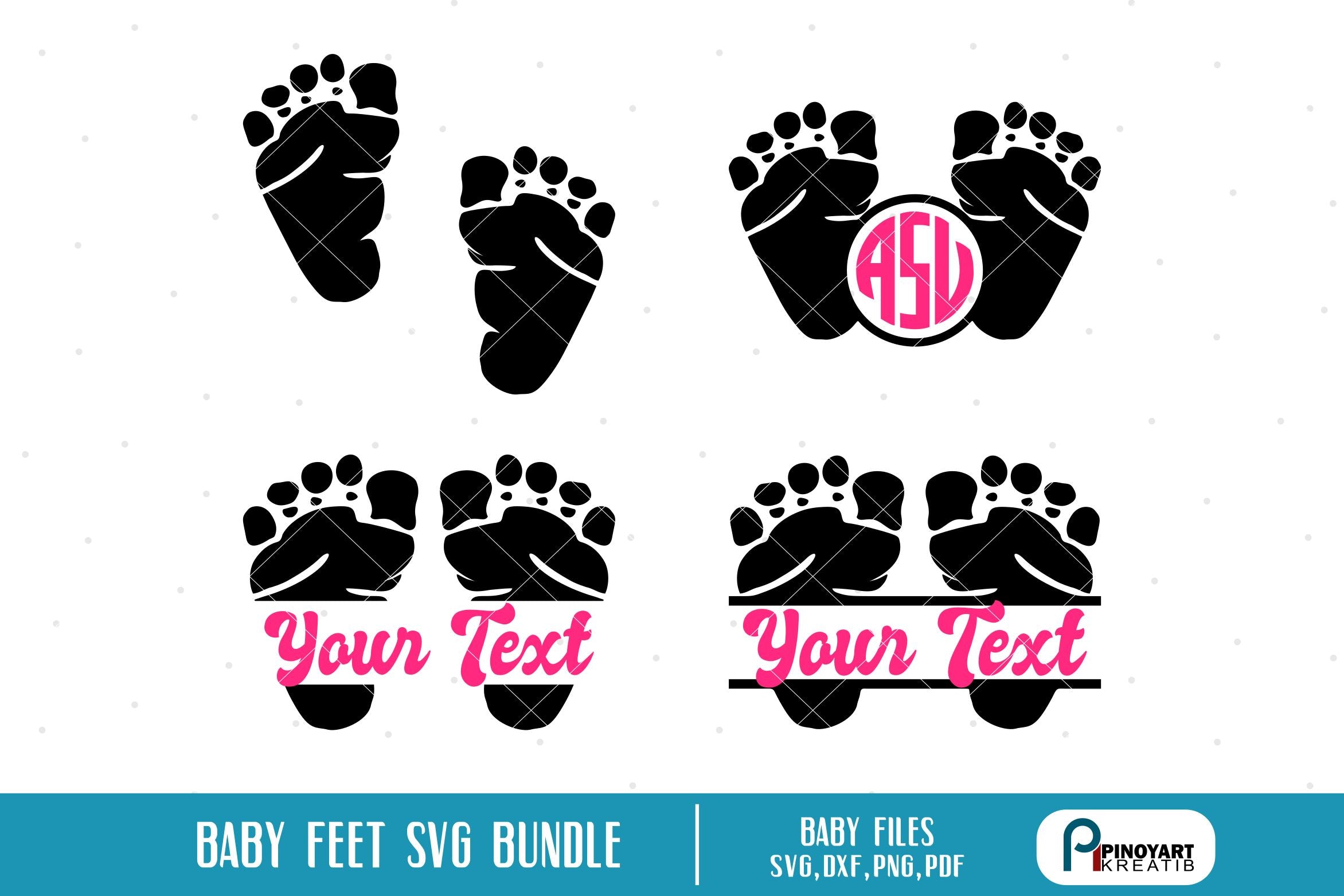 Download Baby Feet Svg Bundle So Fontsy