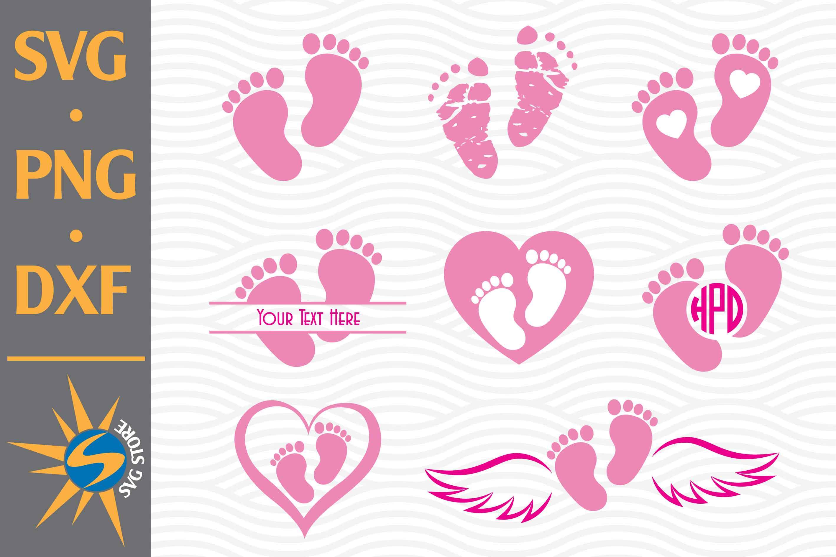 Download Baby Feet Svg Png Dxf Digital Files Include So Fontsy
