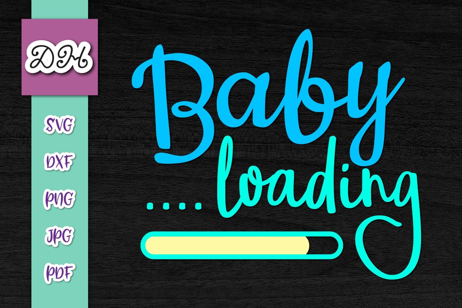 Baby Loading Please Wait Print So Fontsy