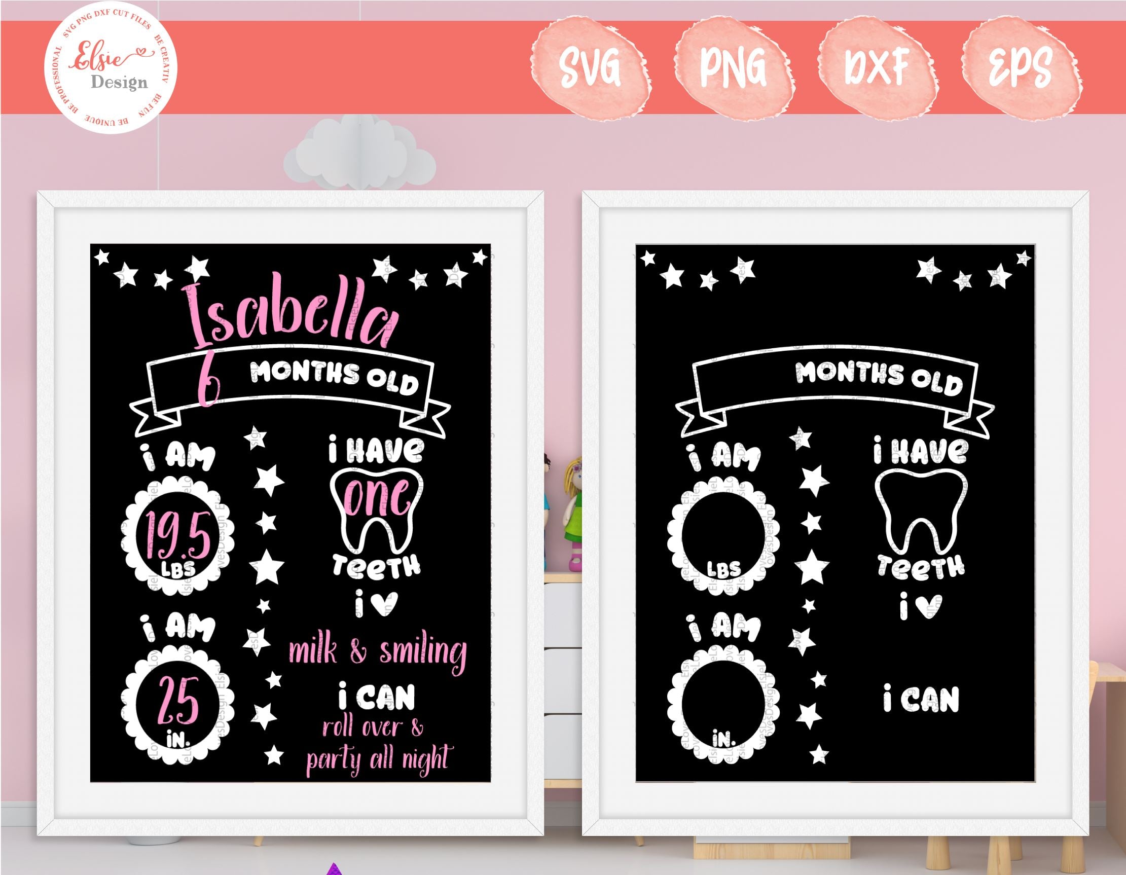 Download Baby Milestone Board Svg Png Dxf Eps So Fontsy