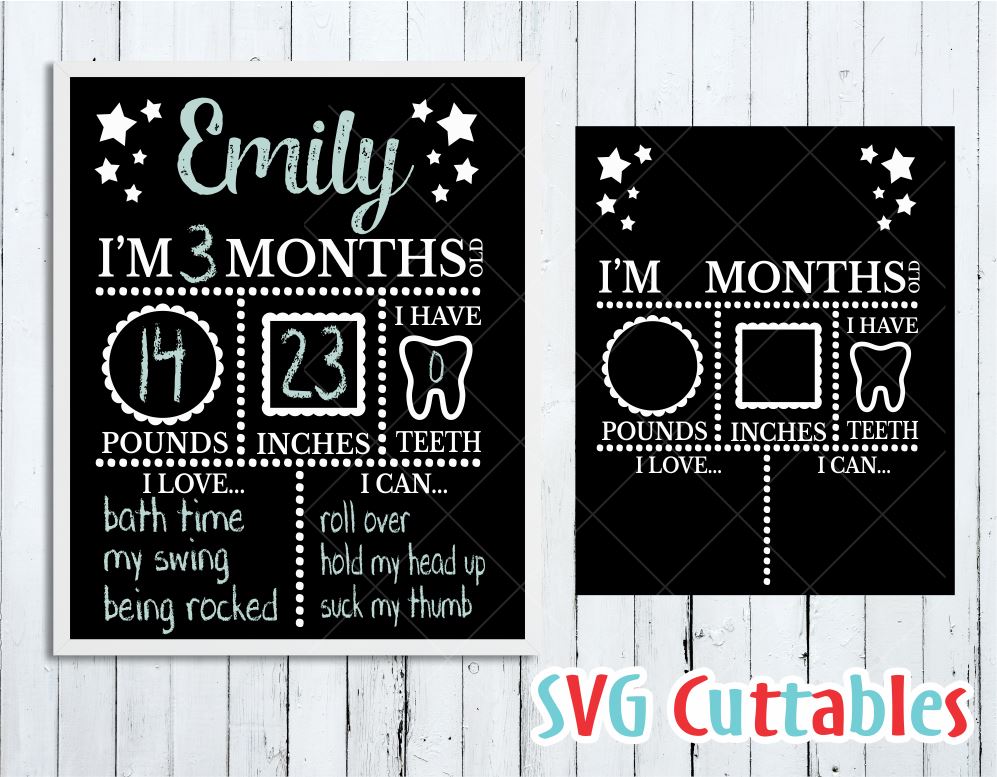 Download Baby Milestone Board So Fontsy