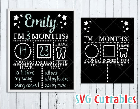 Download Baby Milestone Board So Fontsy