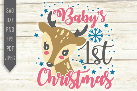 Download Baby S First Christmas Svg Christmas Baby Bib Svg So Fontsy