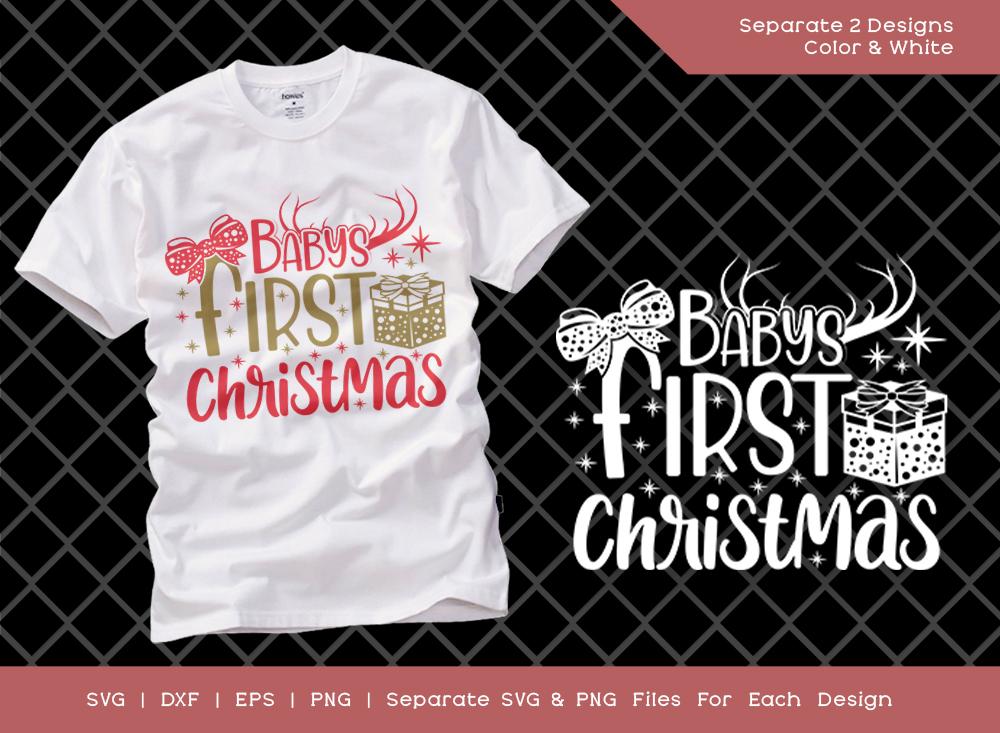 Download Baby S First Christmas Svg Cut File Baby S Christmas Svg 1st Christmas Svg My First Christmas Svg Baby Girl Svg Holiday T Shirt Design So Fontsy