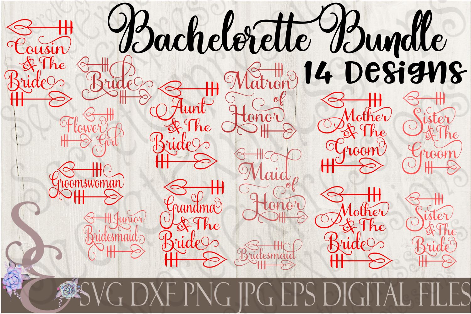 Download Bachelorette Svg Bundle Bride Wedding Party 14 Designs So Fontsy