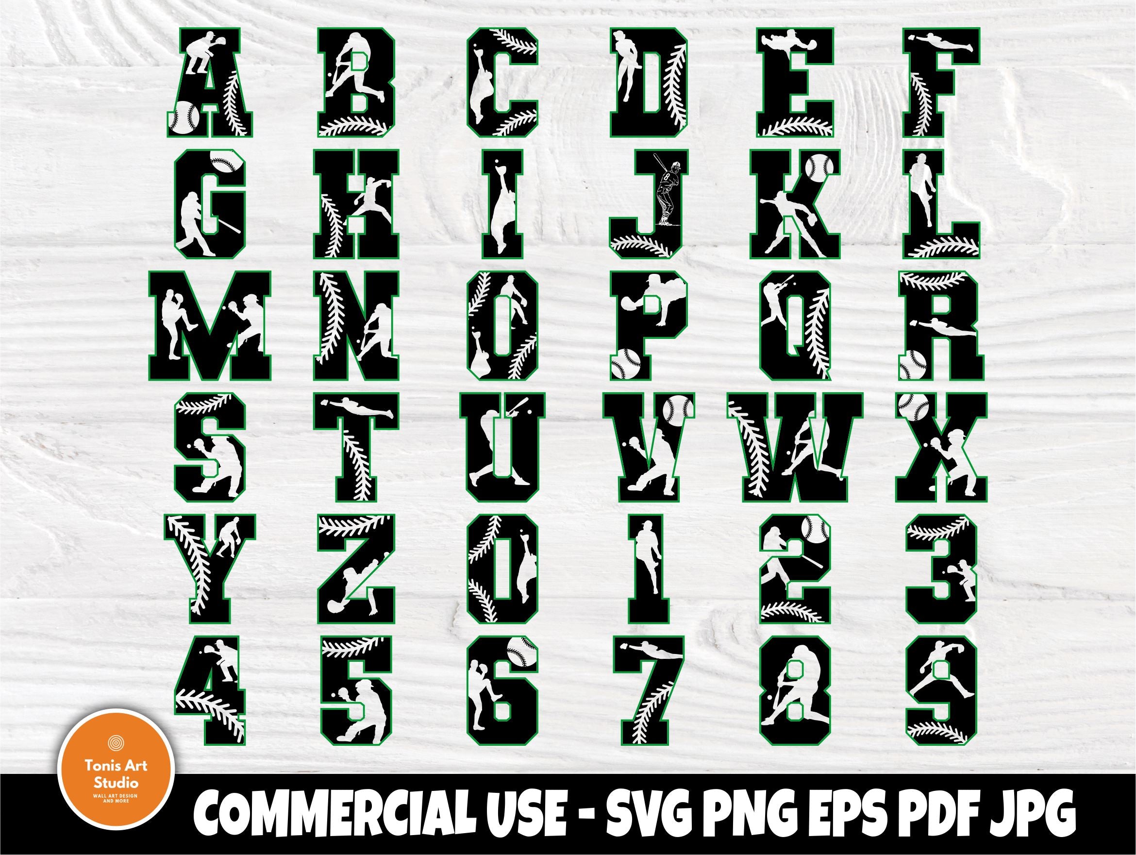 Download Baseball Font Svg Baseball Letter Svg Baseball Numbers Svg Baseball Alphabet Baseball Cut Files For Cricut And Silhouette So Fontsy