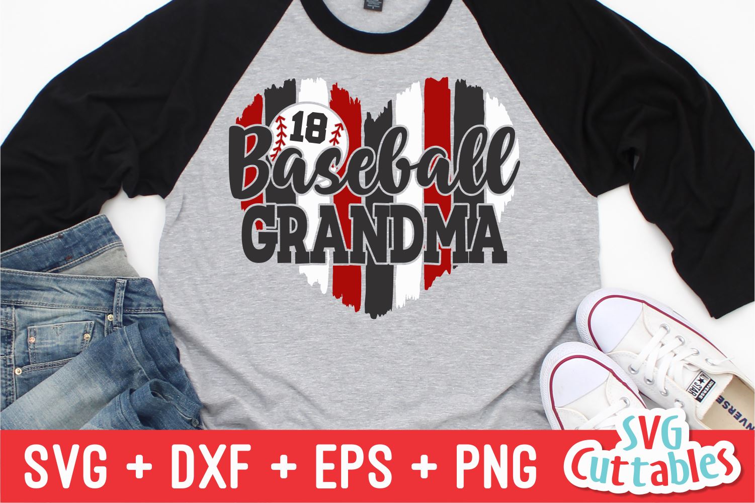 Download Baseball Grandma Svg Baseball Cut File Svg Dxf Eps Png Baseball Heart Brush Strokes Silhouette Cricut Digital File So Fontsy