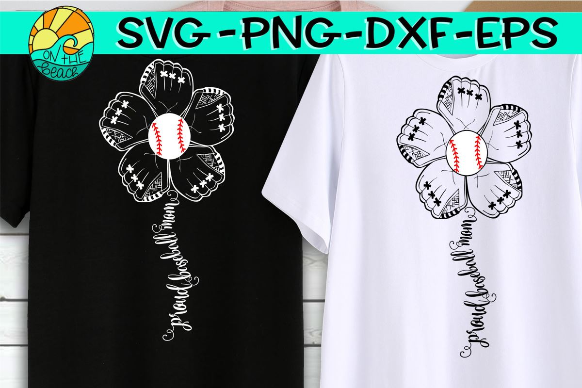 Download Baseball Mom Flower Glove Svg Dxf Eps Png So Fontsy