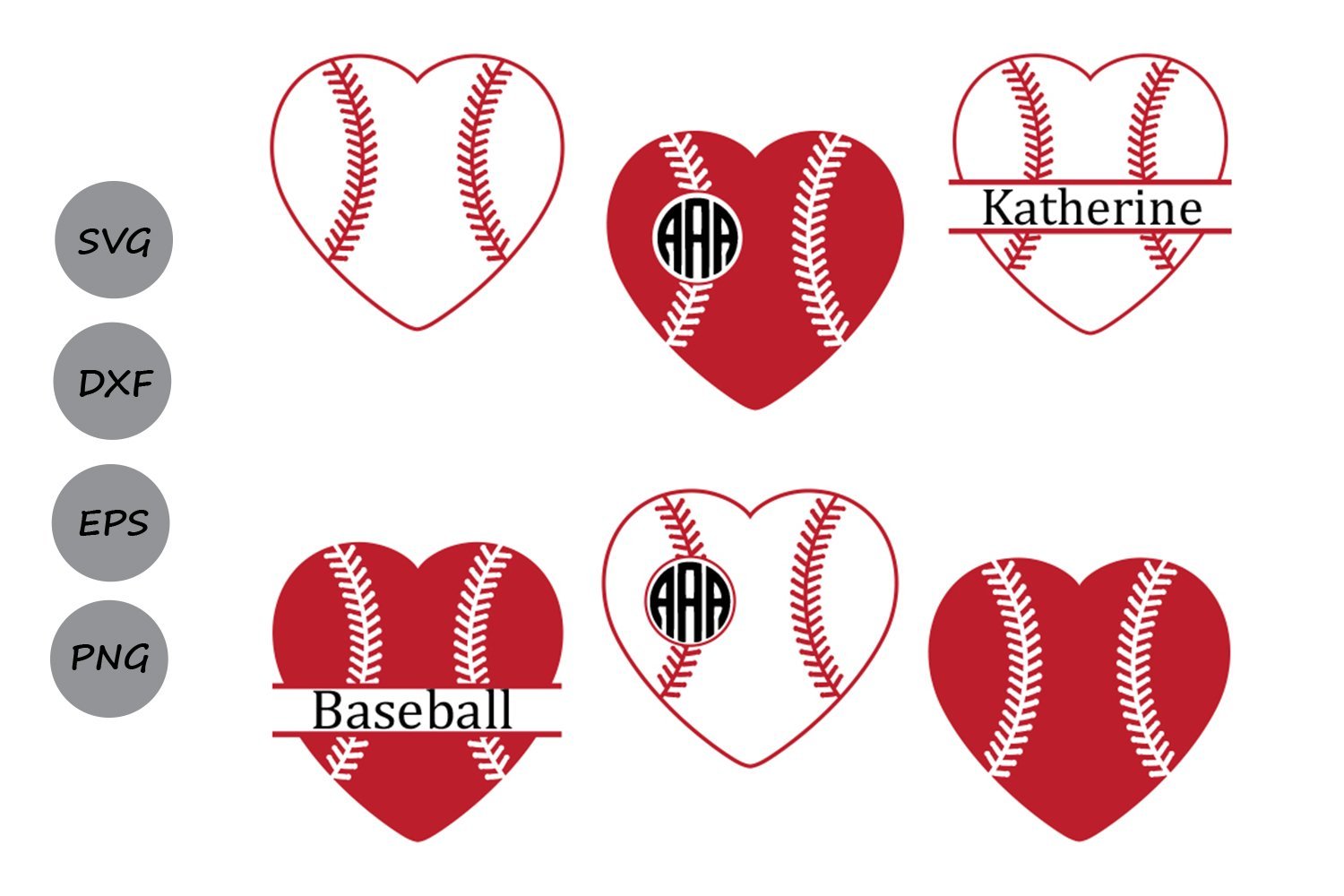 Download Baseball Monogram Baseball Heart Svg Cut Files So Fontsy