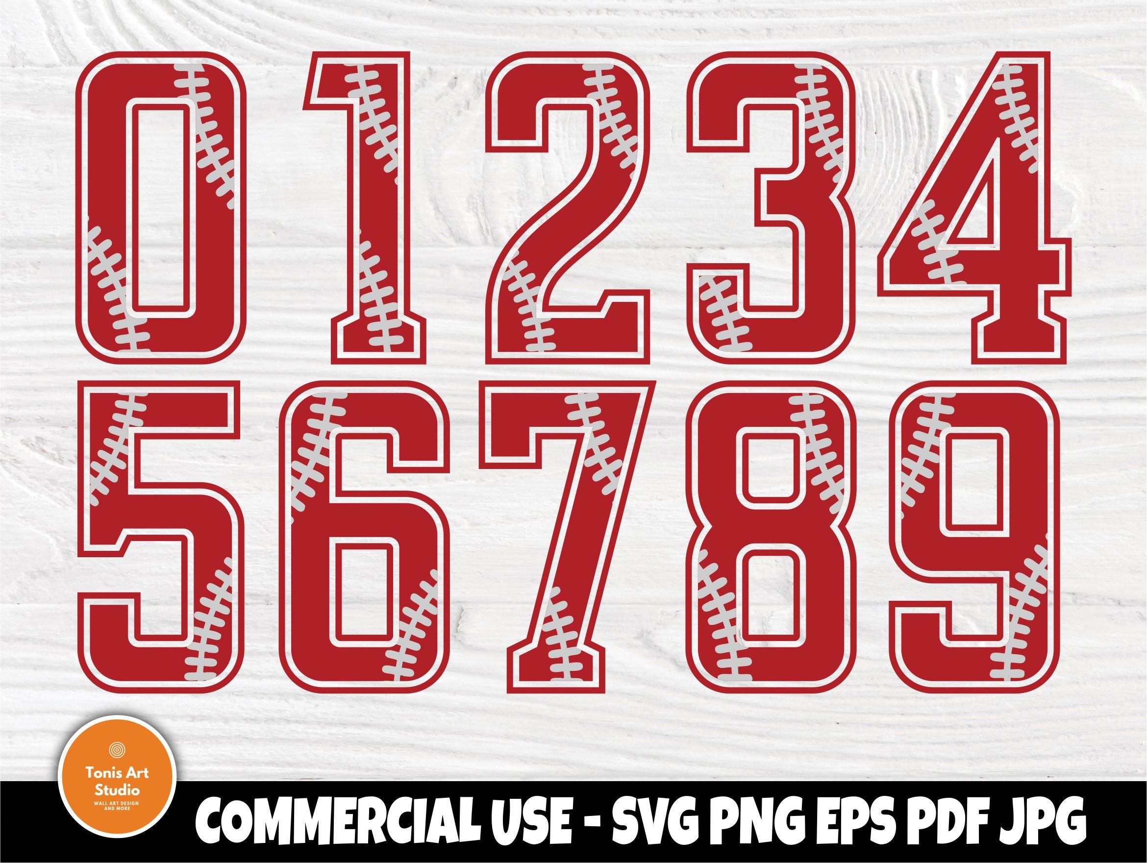 Download Baseball Numbers Svg Cut Files Softball Svg Files So Fontsy