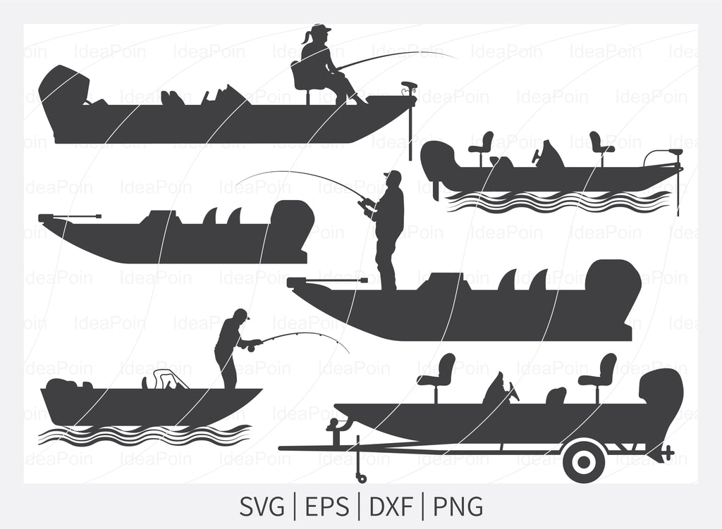 Free Free 204 Svg Simple Fishing Boat Silhouette SVG PNG EPS DXF File