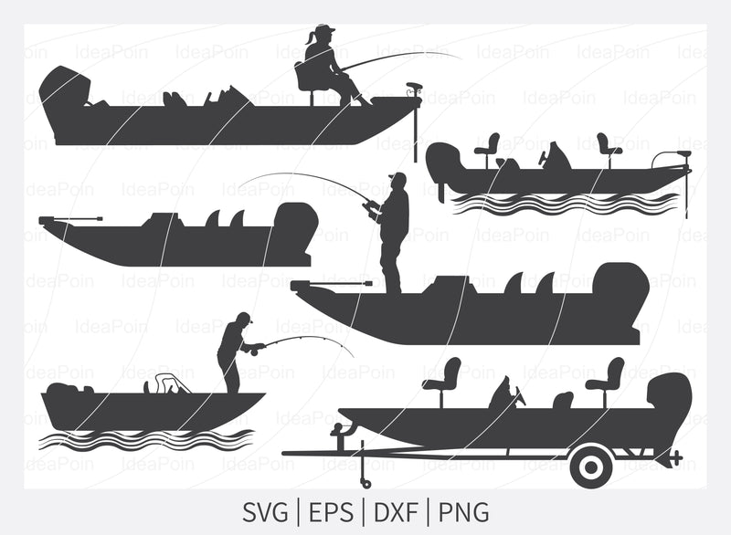 Download Bass Boat Svg File, Bass Fishing Svg, Gone Fishing ...