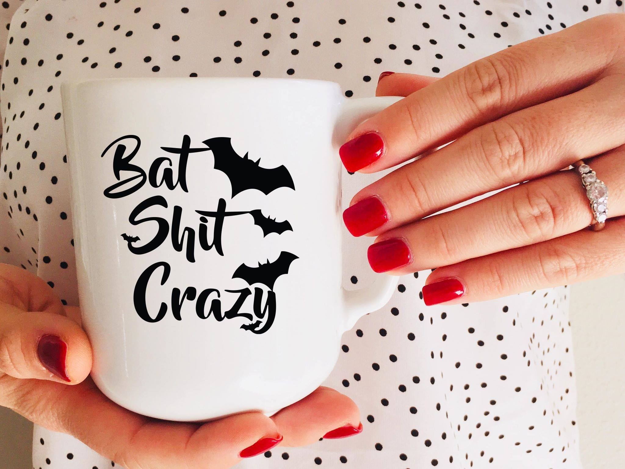 Download Bat Shit Crazy Adult Halloween Svg Design So Fontsy