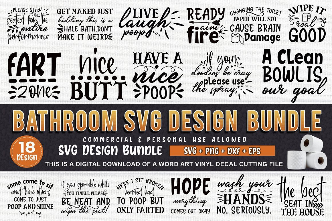 Download Bathroom Svg Bundle So Fontsy