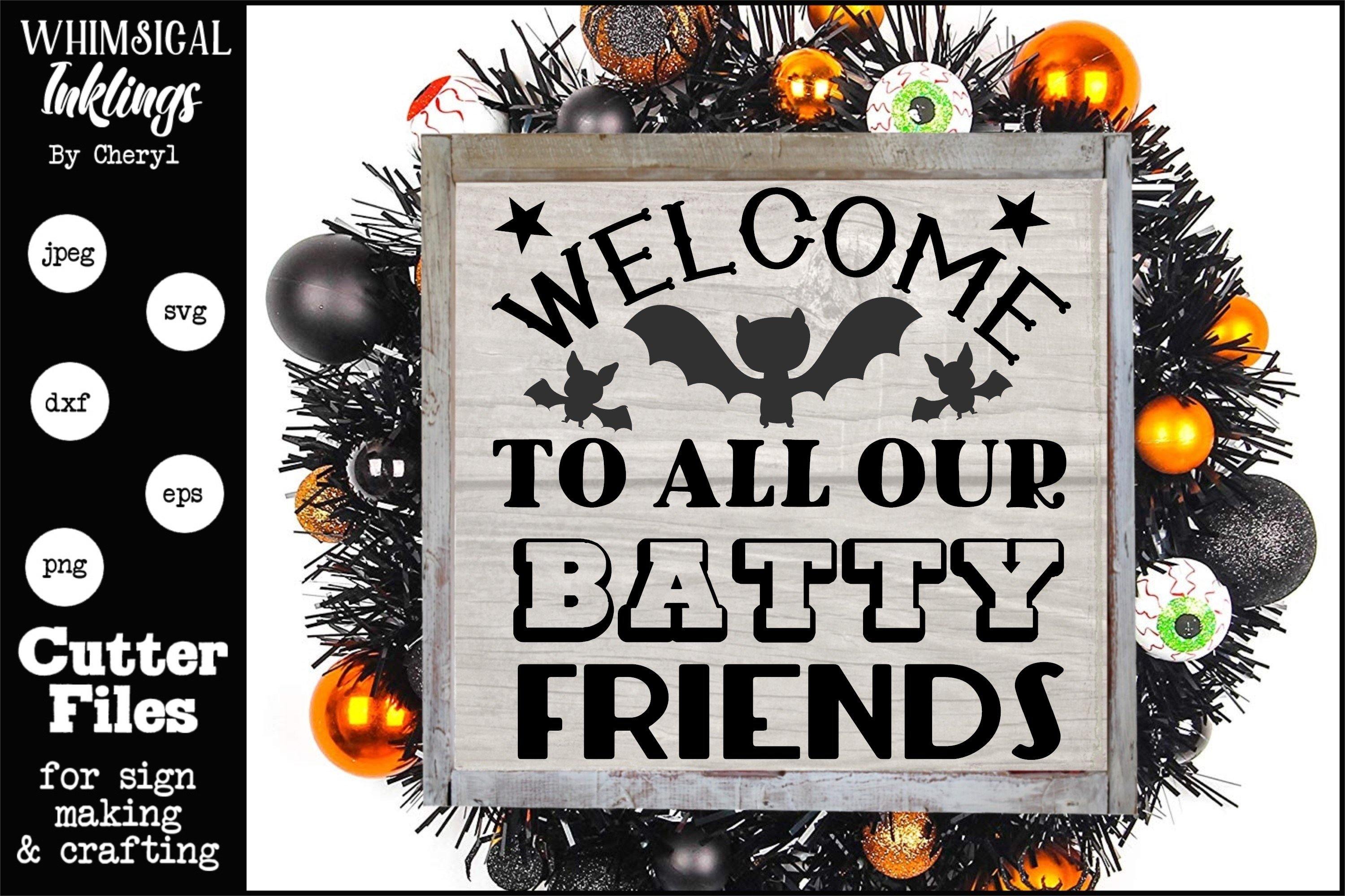 Download Batty Friends Halloween Svg So Fontsy