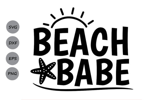 Download Beach Babe Summer Beach Svg Cutting Files So Fontsy