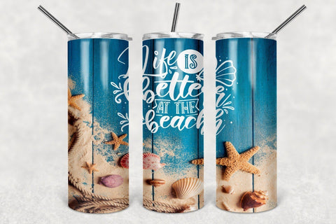 Download Beach Tumbler Sublimation Design Summer Tumbler Design So Fontsy