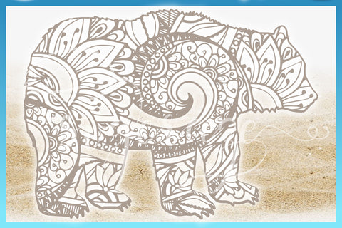 Download Bear Mandala Zentangle Svg So Fontsy