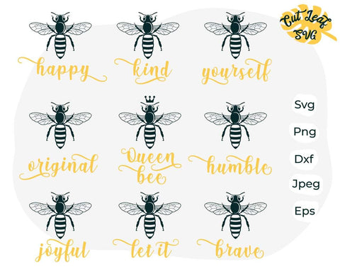 Download Bee Bundle Svg Queen Bee Svg Bee Svg Bee Clipart Honey Bee Svg Teacher Svg Summer Svg Farm Svg Farm Clipart So Fontsy