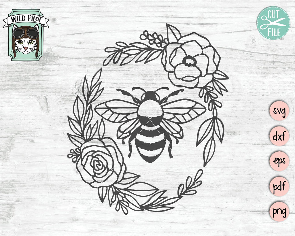 Free Free 331 Outline Bee Free Bee Kind Svg SVG PNG EPS DXF File