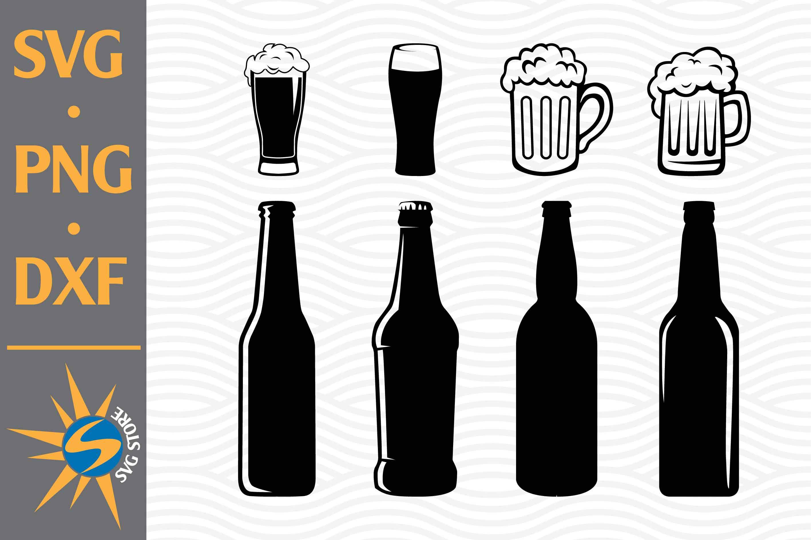 Download Beer Mugs Beer Bottle Svg Png Dxf Digital Files Include So Fontsy