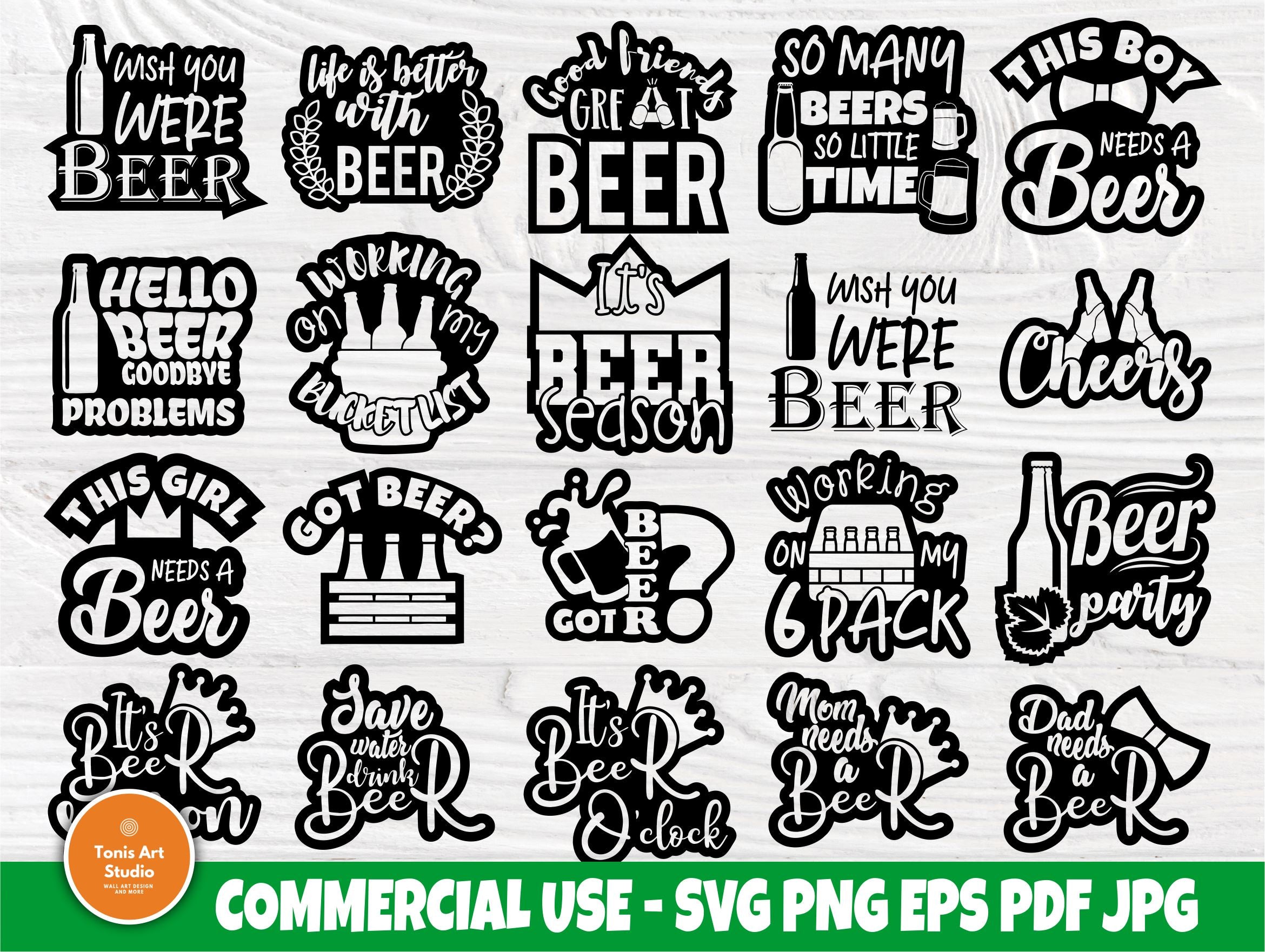 Download Beer Svg Cut File Beer Svg Bundle Beer Silhouette Beers Svg Beer Quotes Svg Alcohol Svg Drinking Svg Beer Cricut Files So Fontsy