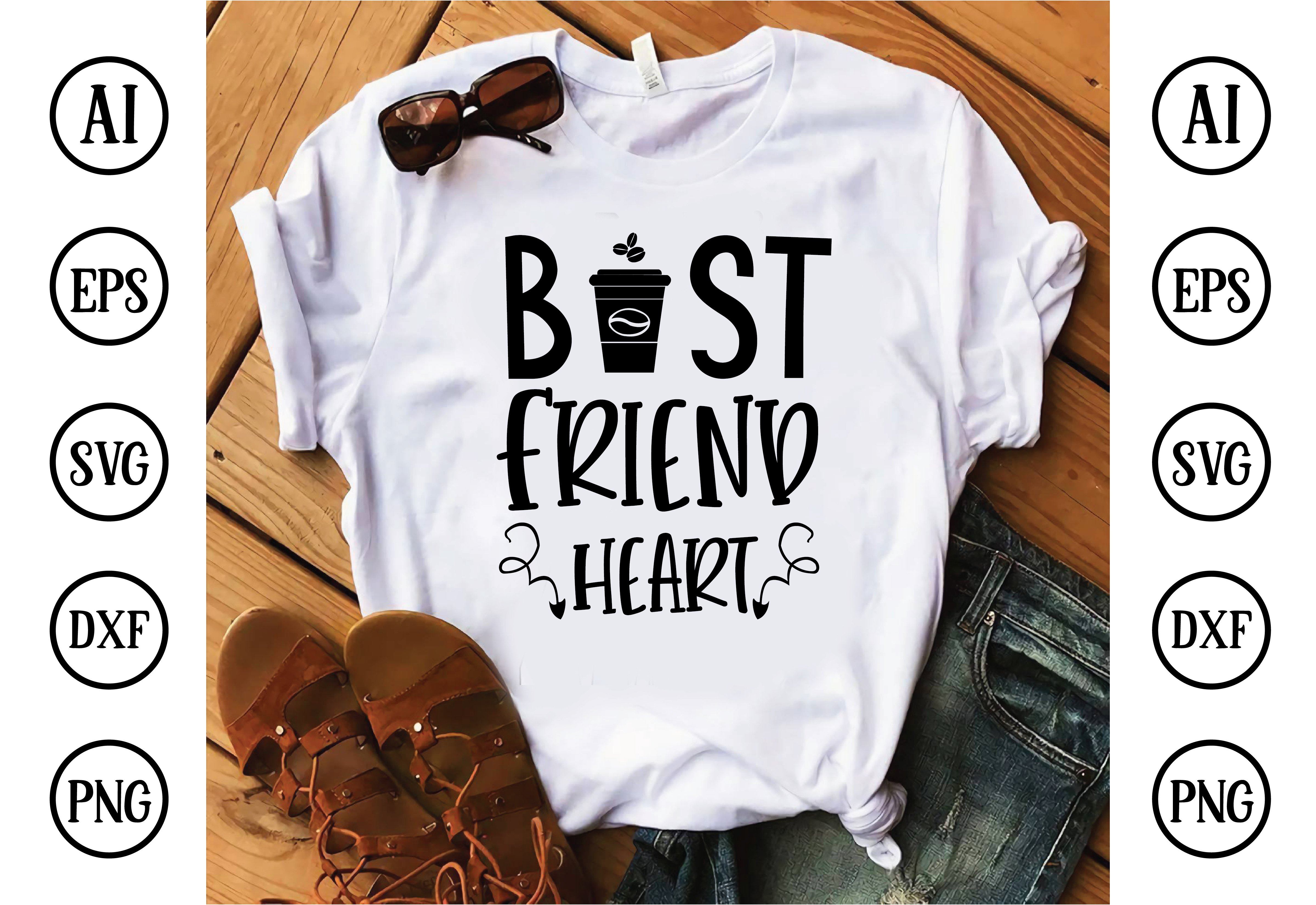 Download Best Friend Heart Svg Design Cut Files For Cutting Machines Like Cricut And Silhouette So Fontsy