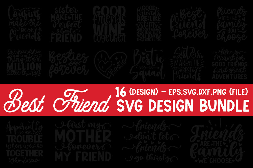 Best Friend Svg Bundle So Fontsy 