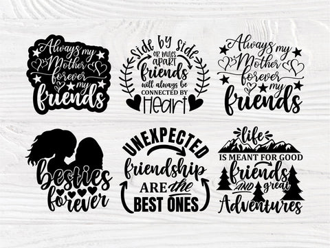 Download Best Friends Signs Svg Bundle Friendship Quotes So Fontsy