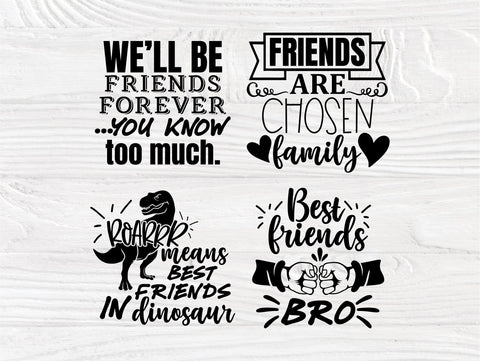 Download Best Friends Signs Svg Bundle Friendship Quotes So Fontsy