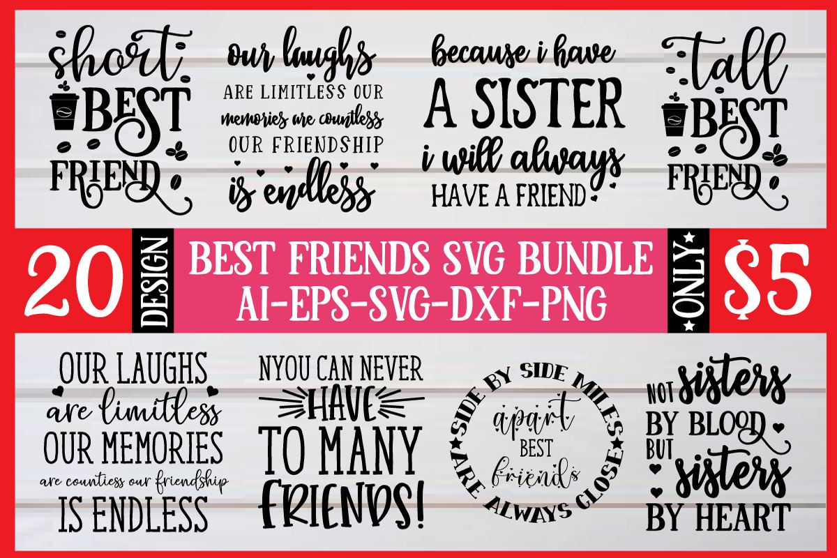 Download Best Friends Svg Bundle So Fontsy